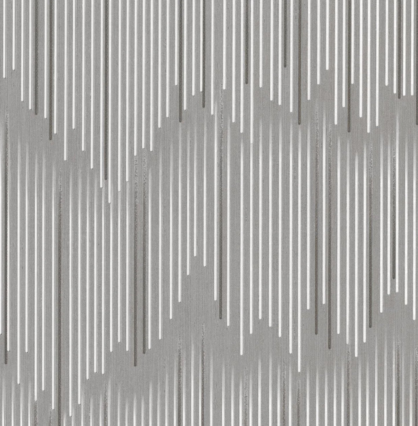 Odessa Striped - Dark Gray & Silver Wallpaper