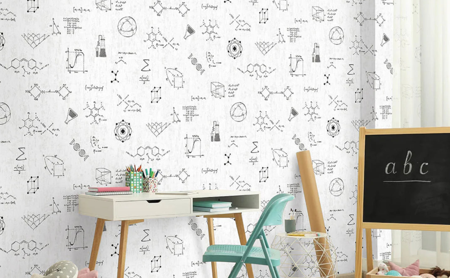 Junior Science Pattern Wallpaper
