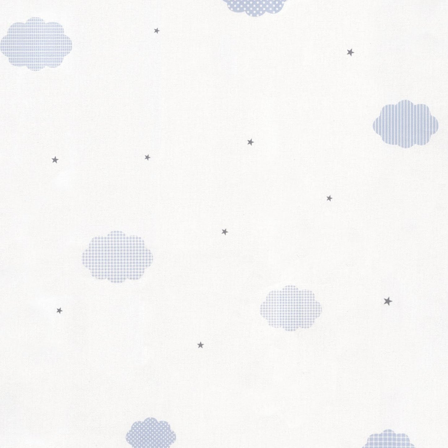 Junior Blue Clouds & Stars Wallpaper