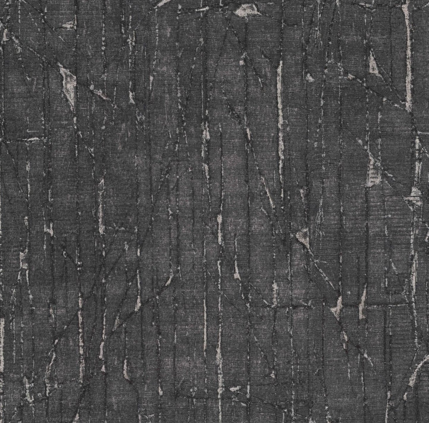 Orlando Silver Stripes - Dark Gray Wallpaper