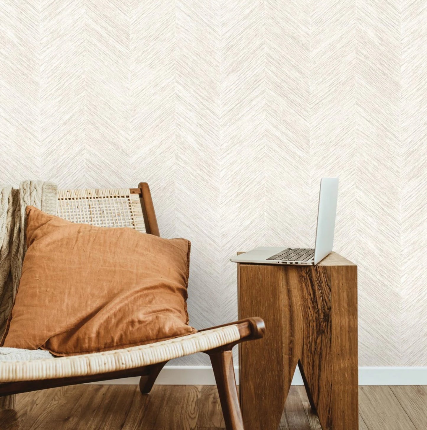 Odessa V Stripes - Cream Wallpaper