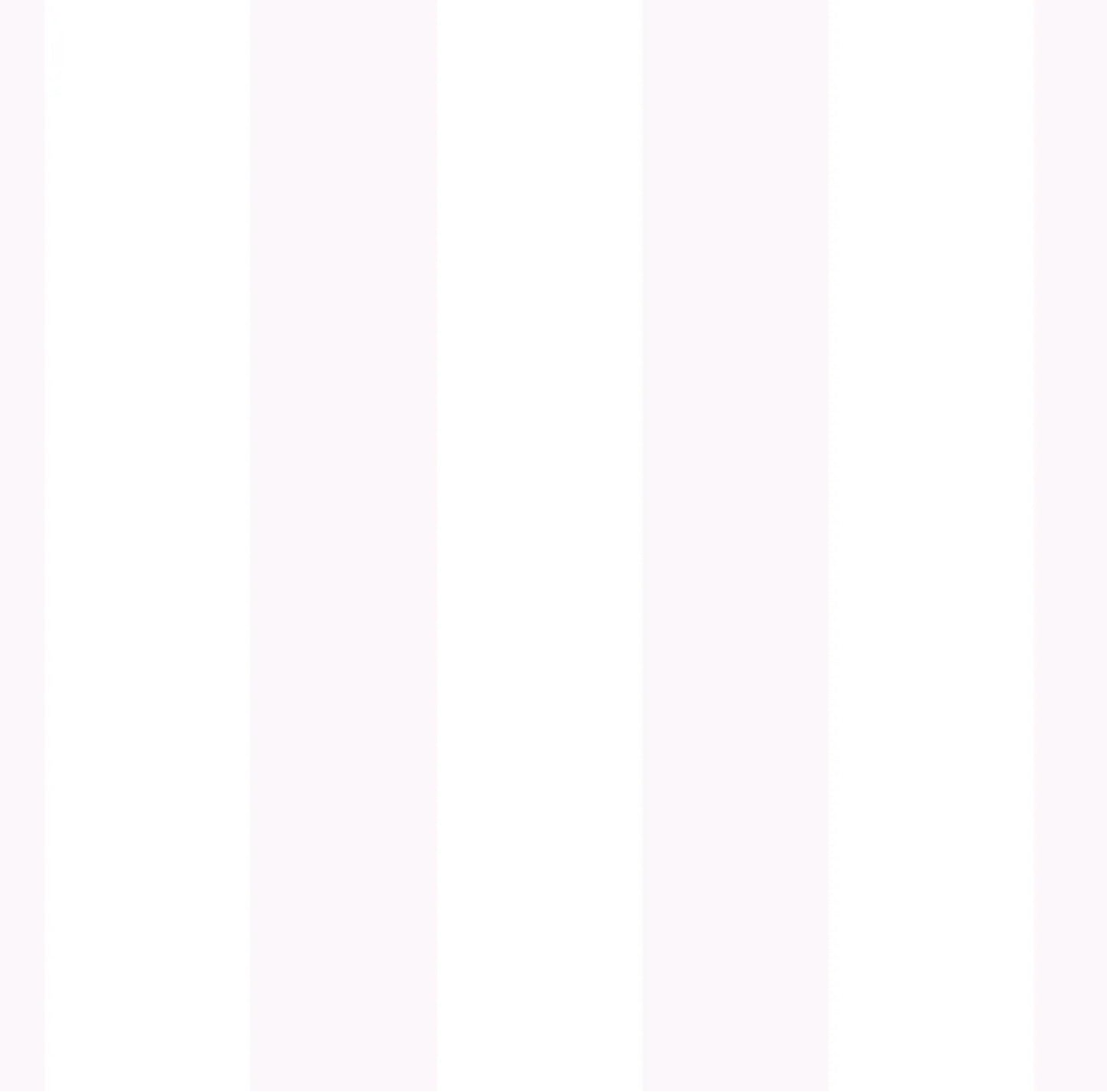 Junior Pink & White Bold Stripes Wallpaper