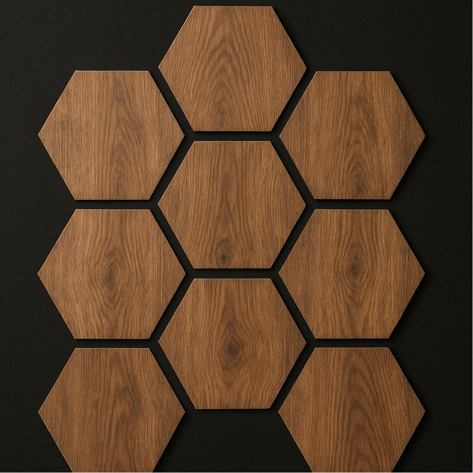 Hexagon Acoustic Wall Panels