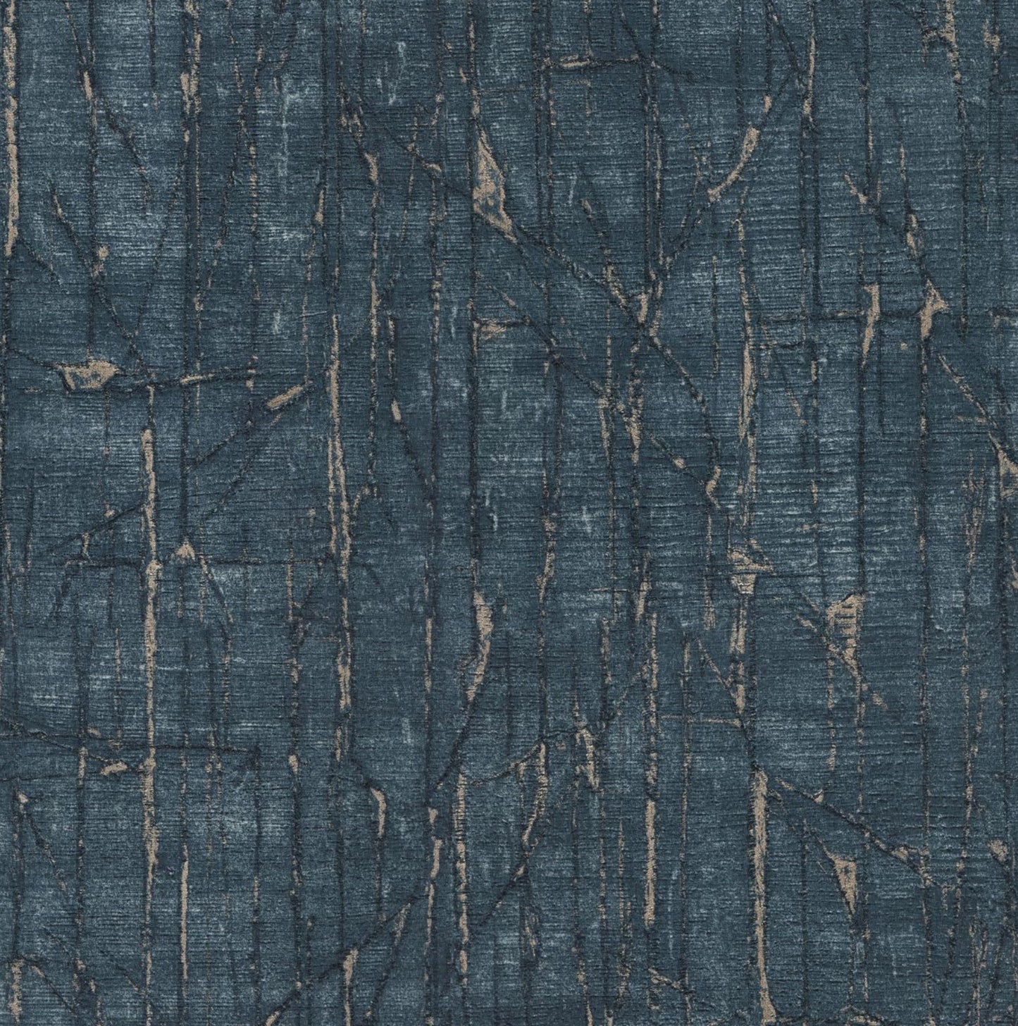 Orlando Silver Stripes - Petrol Green Wallpaper