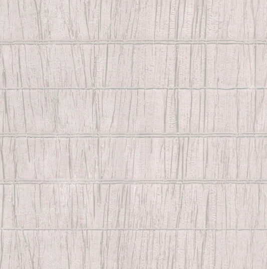 Odessa Natural Stripe - Pearl Wallpaper