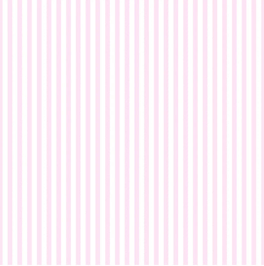 Junior Pink & White Stripes Wallpaper